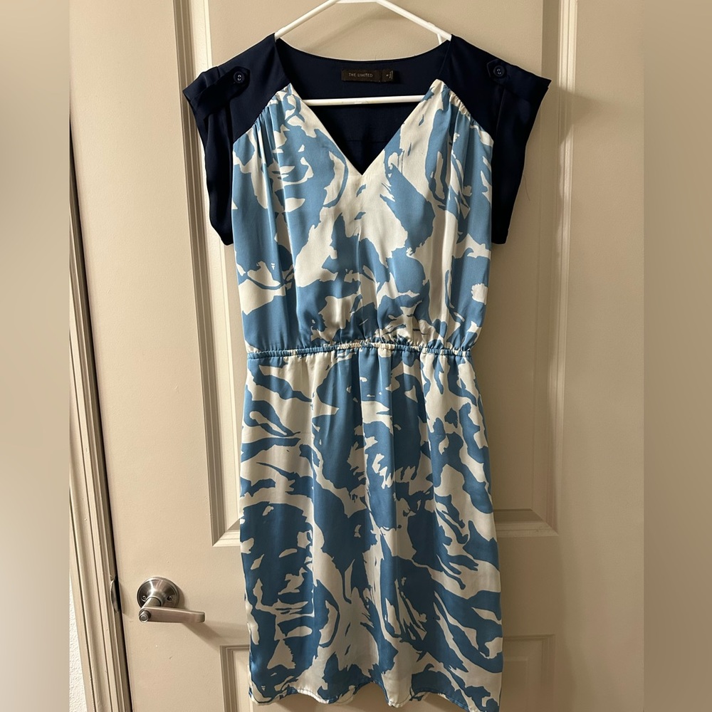 Limited Blue and Cream Floral dress
